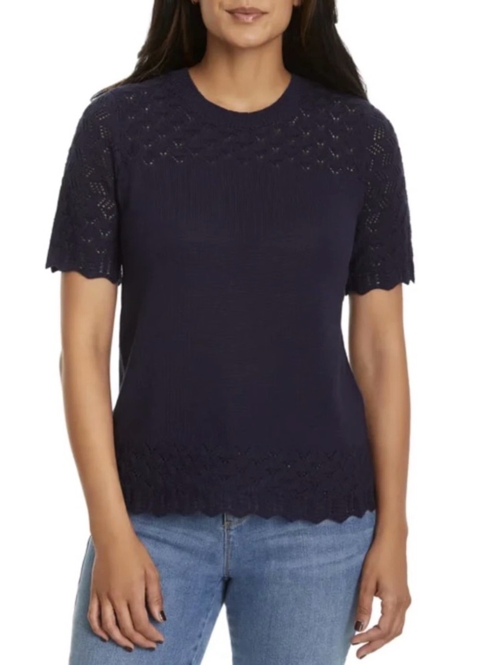 Jessica Simpson Women's Short Sleeve Sweater - Size L